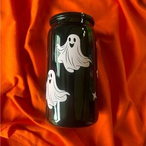 Baby Pink Ghost Black 16oz Acrylic Tumbler